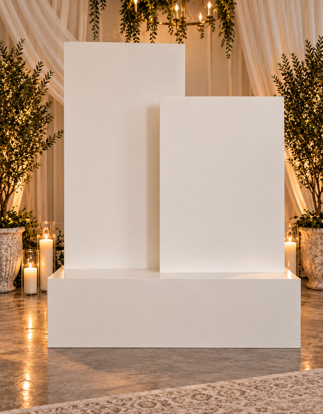 Stepped display structure